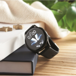 Wasserdichte Smartwatch mit Silikonarmband farbe schwarz Stimmungsbild