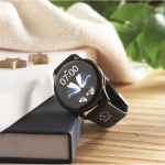 Wasserdichte Smartwatch mit Silikonarmband farbe schwarz Stimmungsbild Hauptansicht