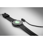 Wasserdichte Smartwatch mit Silikonarmband farbe schwarz