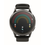Wasserdichte Smartwatch mit Silikonarmband farbe schwarz zehnte Ansicht
