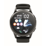 Wasserdichte Smartwatch mit Silikonarmband farbe schwarz