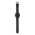 Wasserdichte Smartwatch mit Silikonarmband farbe schwarz