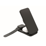 3-in-1-Ladestation mit Handyhalterung, geeignet für Apple® Geräte farbe schwarz vierte Ansicht