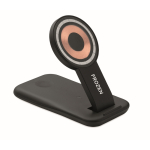 3-in-1-Ladestation mit Handyhalterung, geeignet für Apple® Geräte farbe schwarz Hauptansicht