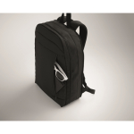 Laptop-Rucksack RPET/PU mit Trolleygurt 16'' farbe schwarz Detailbild