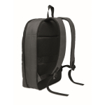 Laptop-Rucksack RPET/PU mit Trolleygurt 16'' farbe dunkelgrau vierte Ansicht