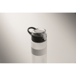 RPET-Flasche mit Klappdeckel und Strohhalm 500 ml farbe weiß-transparent viertes Detailbild