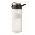 RPET-Flasche mit Klappdeckel und Strohhalm 500 ml farbe weiß-transparent achte Ansicht