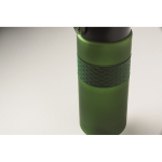 RPET-Flasche mit Klappdeckel und Strohhalm 500 ml farbe dunkelgrün sechstes Detailbild