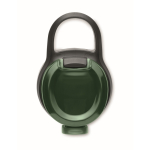 RPET-Flasche mit Klappdeckel und Strohhalm 500 ml farbe dunkelgrün