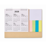 Tischkalender mit Haftnotizen und Notizblock farbe beige fünfte Ansicht