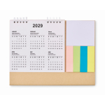 Tischkalender mit Haftnotizen und Notizblock farbe beige sechste Ansicht