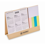 Tischkalender mit Haftnotizen und Notizblock farbe beige Hauptansicht