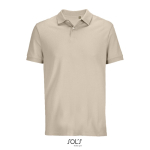 Herren-Polo Baumwolle, kurzarm, 2 Knöpfe farbe farbe nude