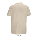 Herren-Polo Baumwolle, kurzarm, 2 Knöpfe farbe farbe nude Rückansicht