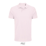 Herren-Polo Baumwolle, kurzarm, 2 Knöpfe farbe pastellrose
