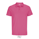 Sport-Polo Recycling-Polyester, kurzarm, 3 Knöpfe farbe rosa zehnte Ansicht