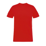 Unisex-T-Shirt Recyclingmaterial, Rundhals farbe rot