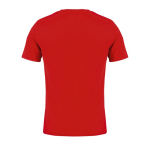 Unisex-T-Shirt Recyclingmaterial, Rundhals farbe rot Rückansicht