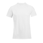 Unisex-T-Shirt Recyclingmaterial, Rundhals farbe weiß neunte Ansicht
