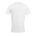 Unisex-T-Shirt Recyclingmaterial, Rundhals farbe weiß Rückansicht