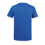 Unisex-T-Shirt Recyclingmaterial, Rundhals farbe köngisblau Rückansicht