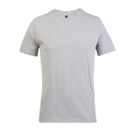 Unisex-T-Shirt Recyclingmaterial, Rundhals farbe hellgrau