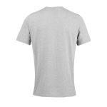 Unisex-T-Shirt Recyclingmaterial, Rundhals farbe hellgrau Rückansicht