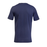 Unisex-T-Shirt Recyclingmaterial, Rundhals farbe marineblau Rückansicht