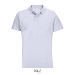Unisex-Polo 100% Baumwolle, Kragen mit 2 Knöpfen farbe lila