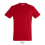 Unisex-T-Shirt Baumwolle, Rundhals, 150 g/m² farbe rot