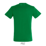 Unisex-T-Shirt Baumwolle, Rundhals, 150 g/m² farbe grün Rückansicht