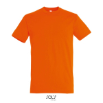 Unisex-T-Shirt Baumwolle, Rundhals, 150 g/m² farbe orange fünfte Ansicht