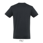 Unisex-T-Shirt Baumwolle, Rundhals, 150 g/m² farbe dunkelgrau Rückansicht