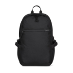 Laptop-Rucksack aus RPET mit Fächern und gepolstertem Griff, 15” farbe schwarz