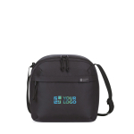 Kühltasche aus recyceltem Material, tragbar für 9 Dosen farbe schwarz Ansicht mit Druckbereich