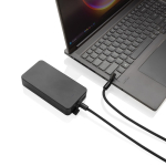 Handykabel mit USB-C aus RPET, mit Nackenband und 60 W Ladeleistung farbe schwarz siebte Ansicht