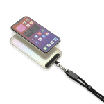 RPET-Handgelenkschlaufe für Handy mit USB-C Kabel & 60 W Schnellladung farbe schwarz vierte Ansicht