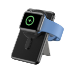 Umweltfreundliche 5-in-1 Powerbank 5.000 mAh mit Kabeln & Ständer farbe schwarz neunte Ansicht