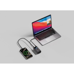 Powerbank aus Aluminium mit Schnellladung und HQ-Display 10.000 mAh farbe grau Lifestyle-Bild 2