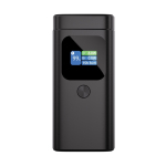 Robuste Powerbank aus Aluminium mit HQ-Farbdisplay 15.000 mAh farbe grau