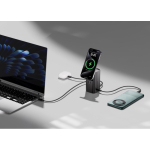 Robuste Powerbank aus Aluminium mit HQ-Farbdisplay 15.000 mAh farbe grau Lifestyle-Bild 2