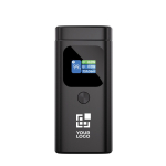 Robuste Powerbank aus Aluminium mit HQ-Farbdisplay 15.000 mAh farbe grau Ansicht mit Druckbereich