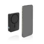 Taschen-Powerbank aus recyceltem ABS mit Ladeanzeige 10.000 mAh farbe schwarz zweite Ansicht