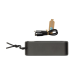 Swiss Peak BT 5.3 Lautsprecher 10W aus recyceltem Aluminium mit Bass farbe grau sechste Ansicht