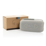 BT 5.3 Lautsprecher aus recyceltem Kunststoff mit IPX4-Schutz 16 W farbe grau Ansicht mit Box