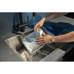 Faltbare 4L Lunchbox aus RPET, größenverstellbar & leicht zu reinigen farbe marineblau Lifestyle-Bild