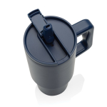 Becher 900 ml aus recyceltem Stahl mit Schraubdeckel farbe marineblau sechste Ansicht
