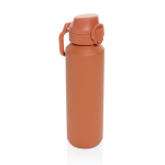Sportflasche 600 ml aus recyceltem Stahl, auslaufsicher farbe orange