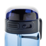 Sportflasche aus RPET mit auslaufsicherem Deckel und Trinkhalm 800 ml farbe marineblau sechste Ansicht